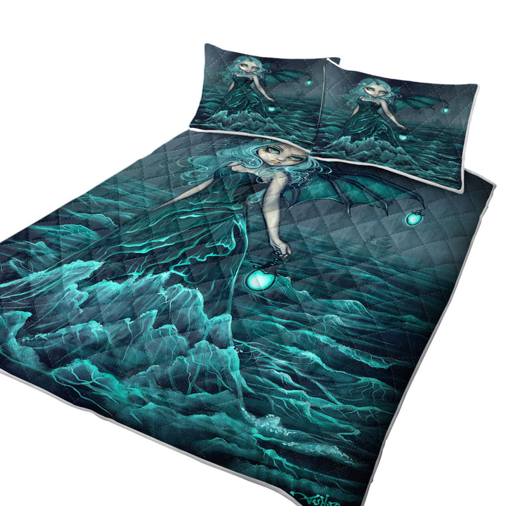 Coverlets with Nautical Fantasy Art Sea Beacon the Ocean Angel