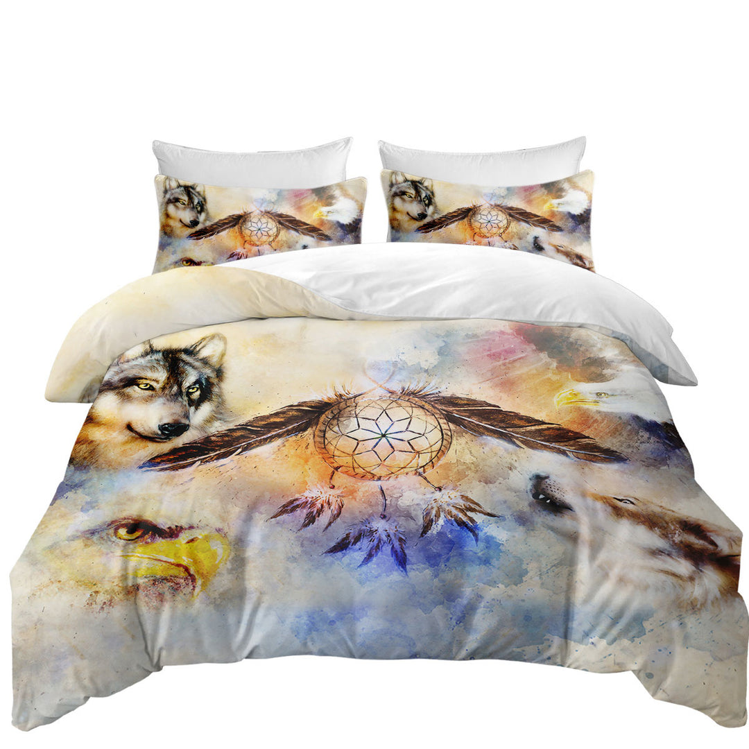 Coverlets with North American Wildlife and Dream Catcher