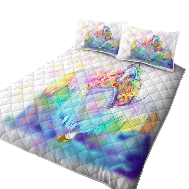 Coverlets with Rainbows Starlight Pegasus and Princess