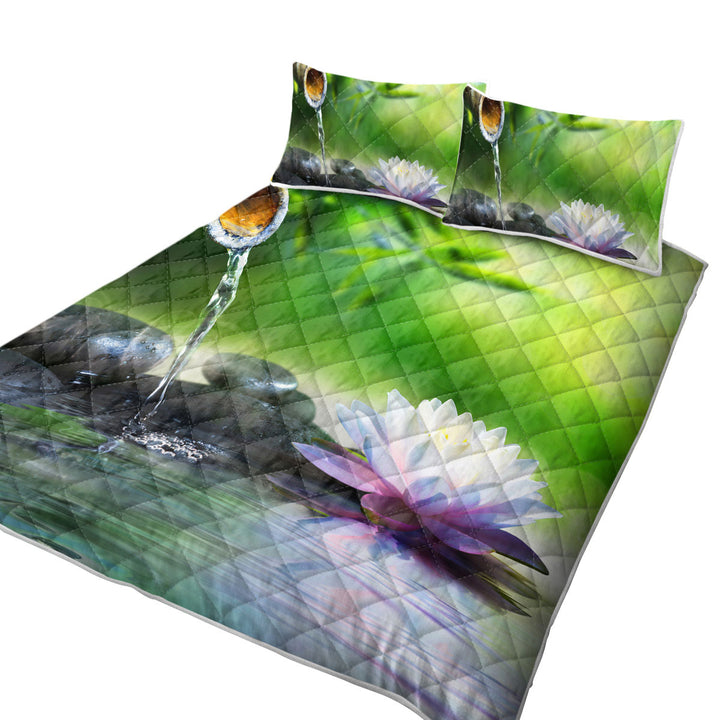 Coverlets with Relaxing Water Lily Tickle