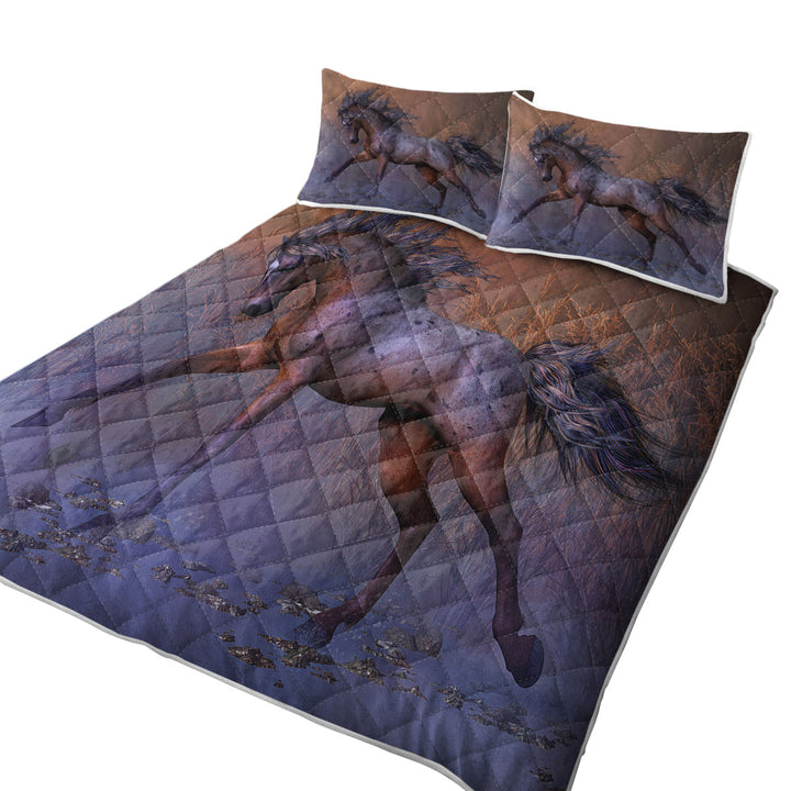Coverlets with Roan Oak Beautiful Wild Horse
