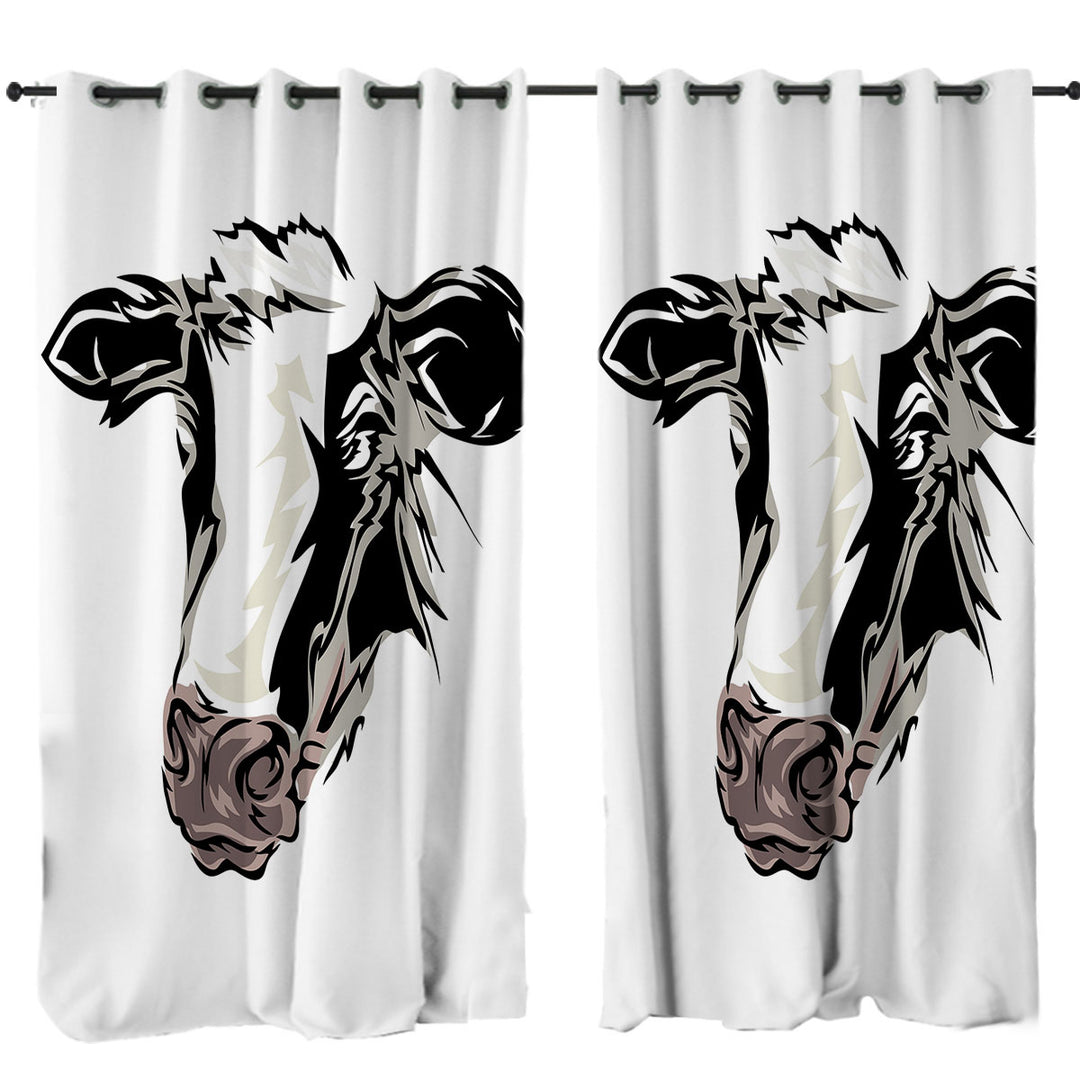 Cow Face Curtains