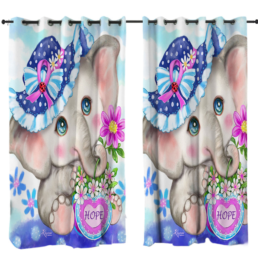 Curtains for Bedroom with Hope Kids Inspiring Design Cute Girly Elephant