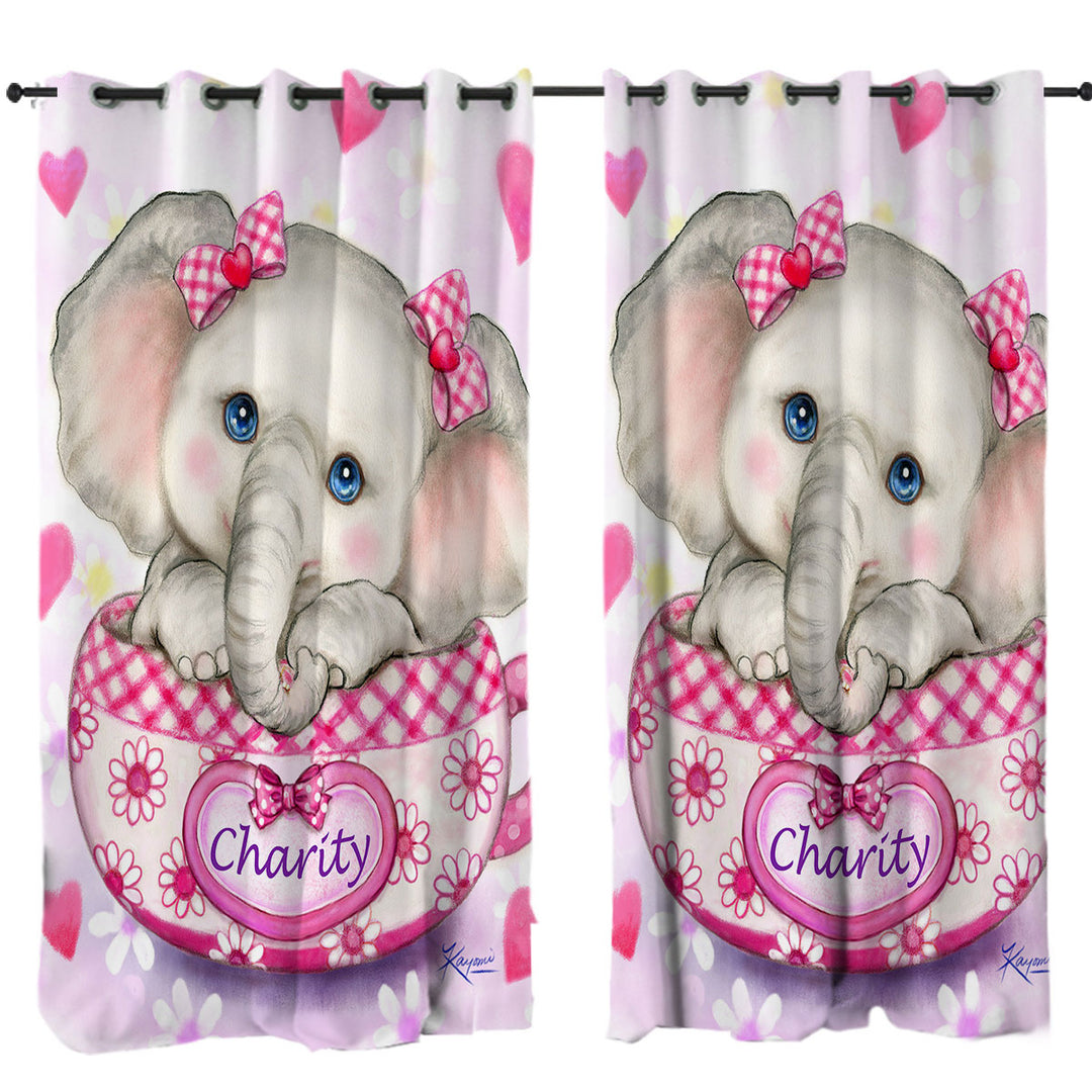Curtains for Living Room with Charity Kids Inspiring Design Cute Girly Elephant