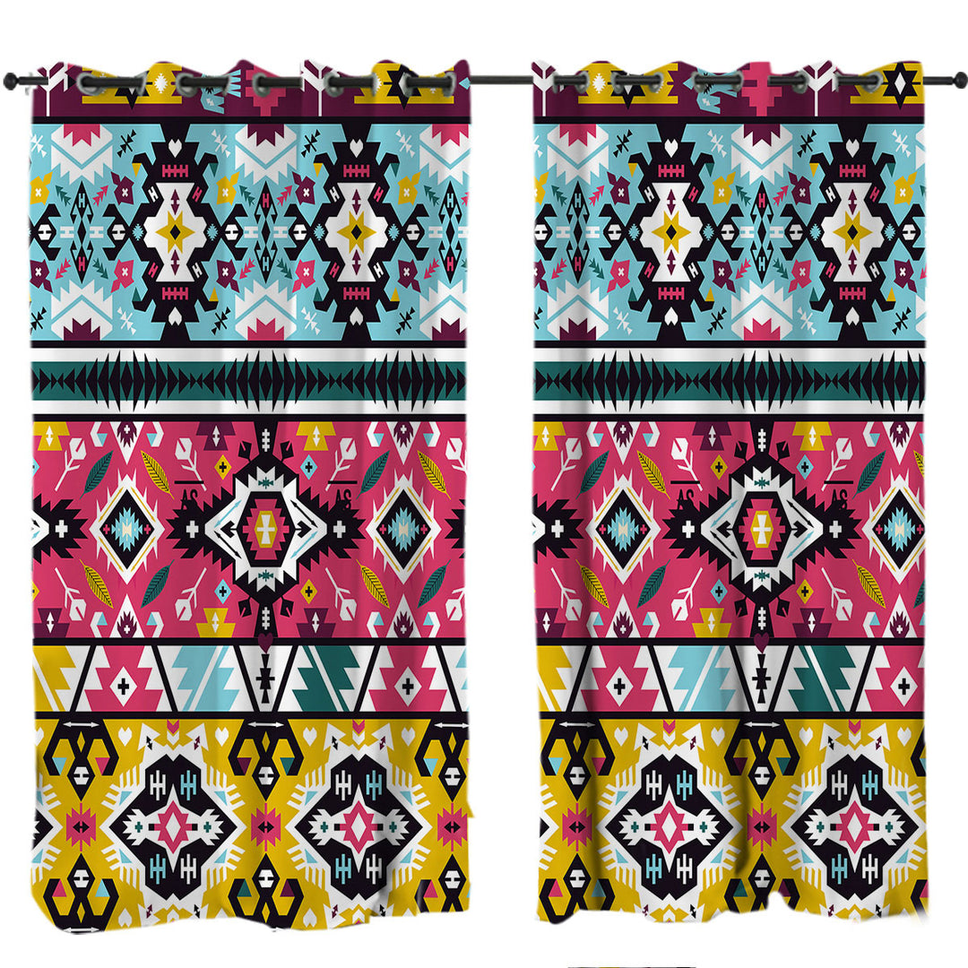 Curtains with Aztec