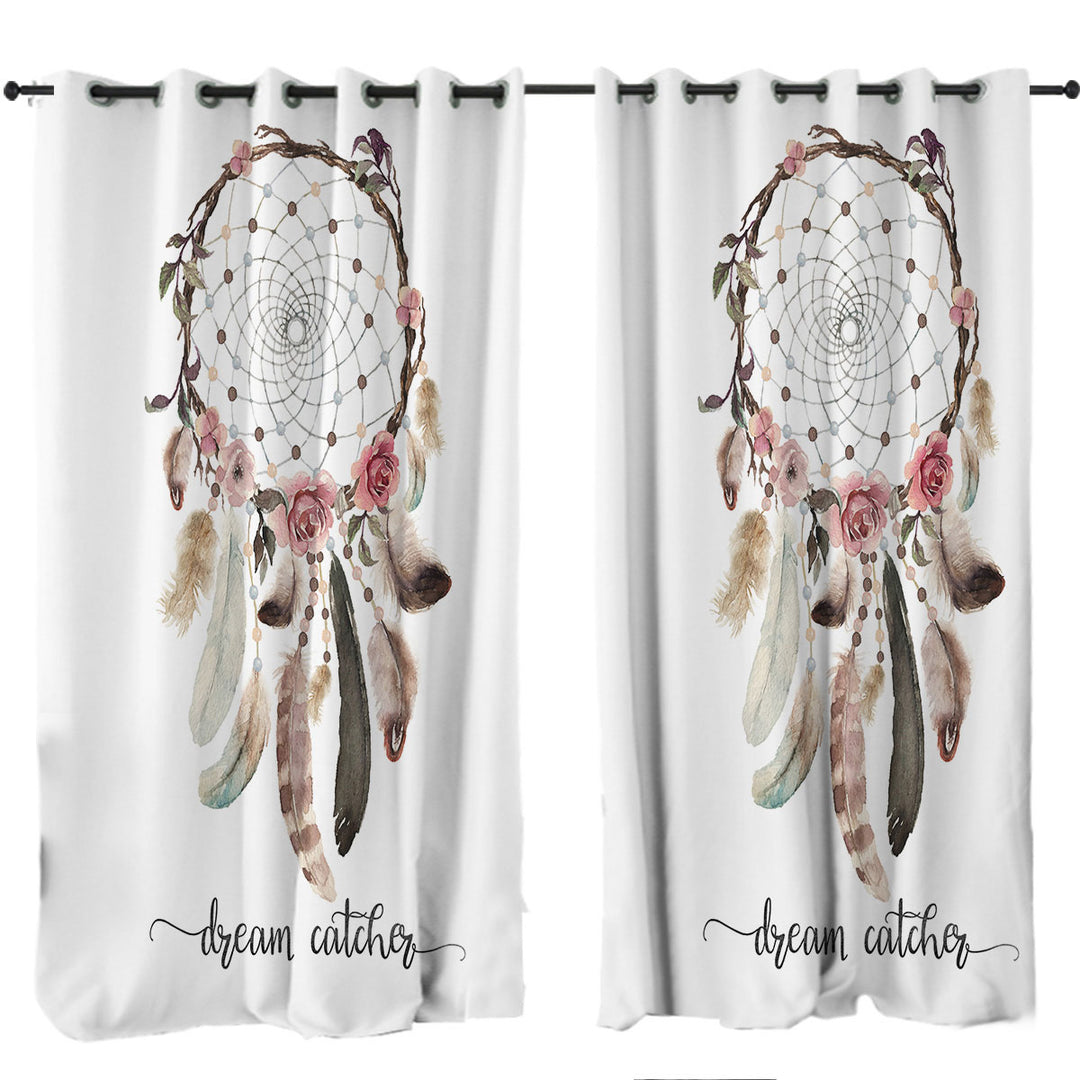 Curtains with Classic Dream Catcher