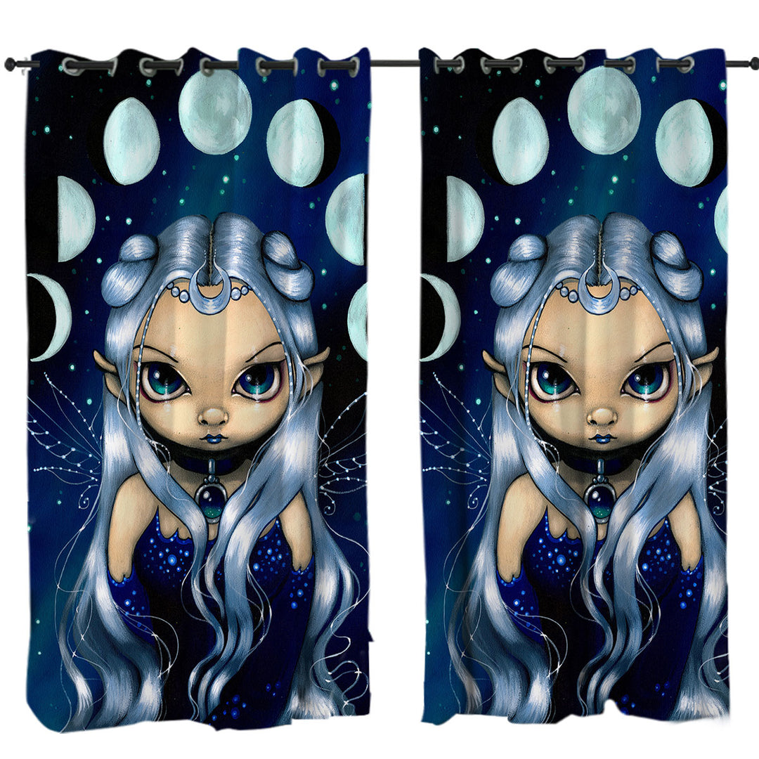 Curtains with Elf Fairy of the Changing Moons