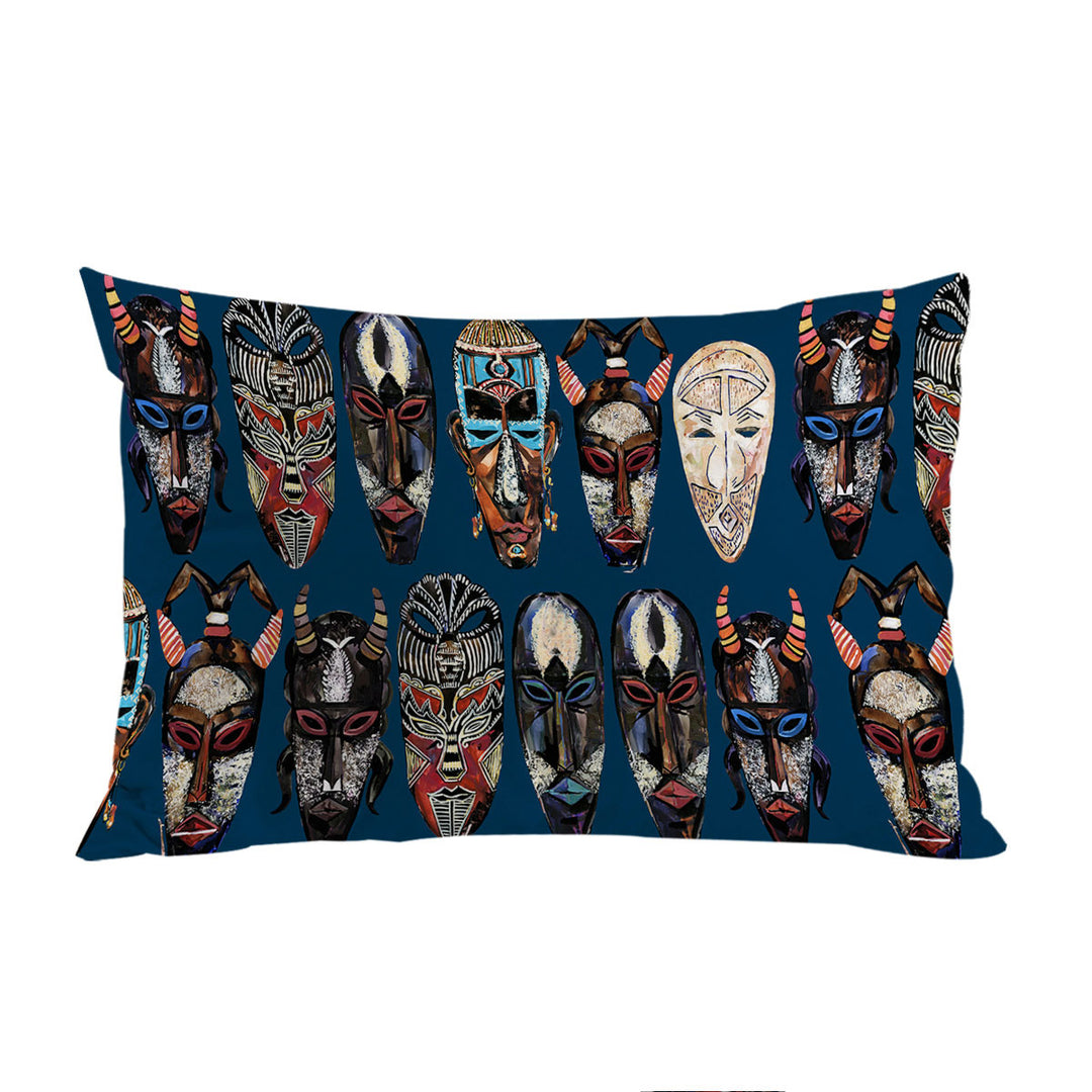 Custom Pillow Cases with African Masks