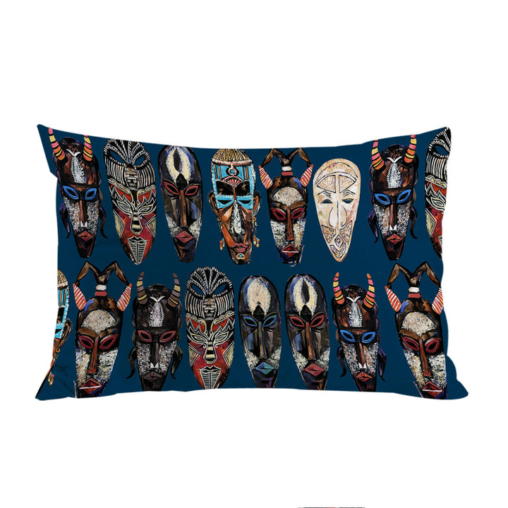 Custom Pillow Cases with African Masks
