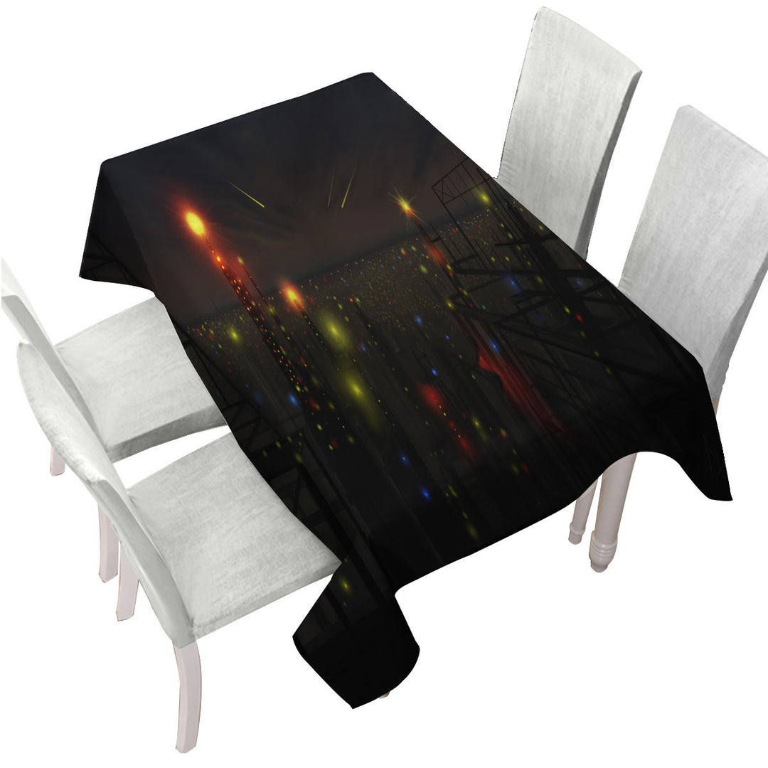 Custom table Covers with Cool Night at City of Lights