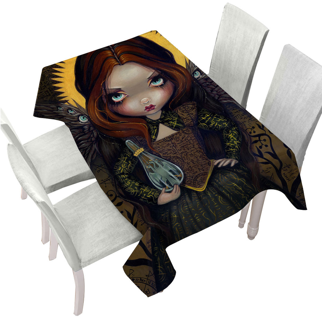 Custom table Covers with Dress of Alchemy Dark Angel