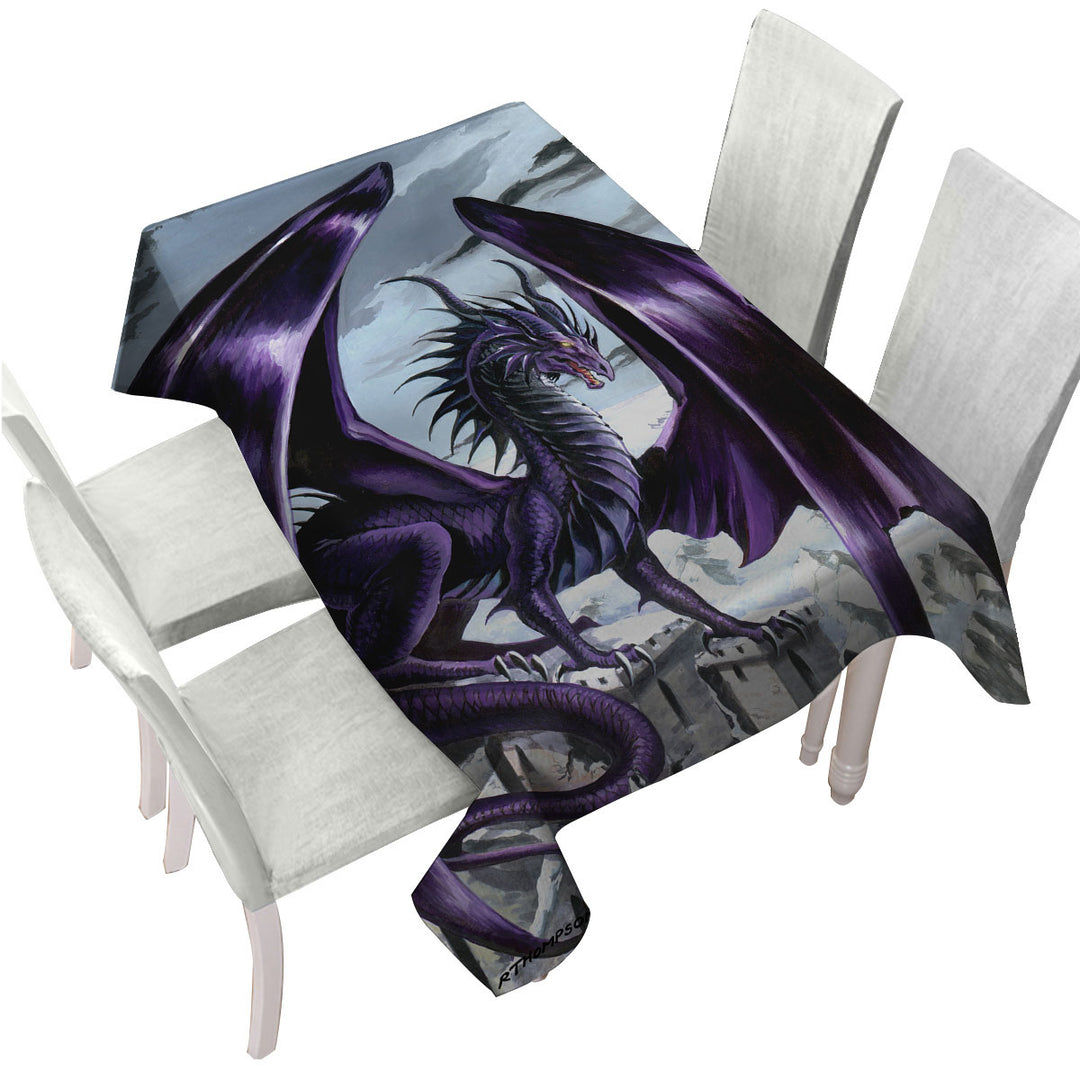 Custom table Covers with Evil Purple Dragon City Nemesis