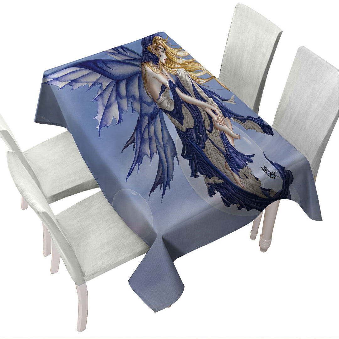 Custom table Covers with Fantasy Art Blue Dream Fairy
