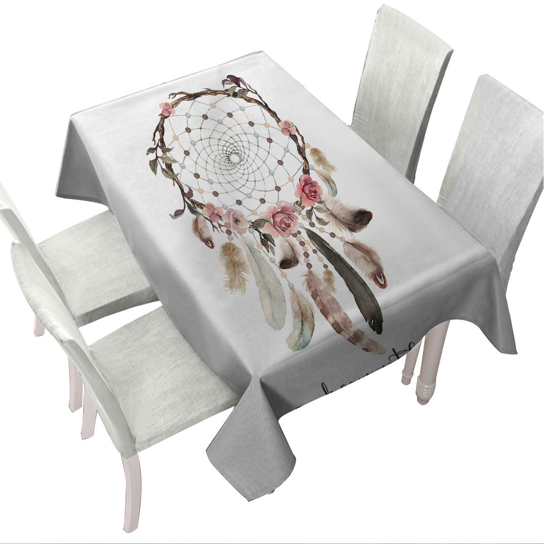 Custom tablecloths with Classic Dream Catcher
