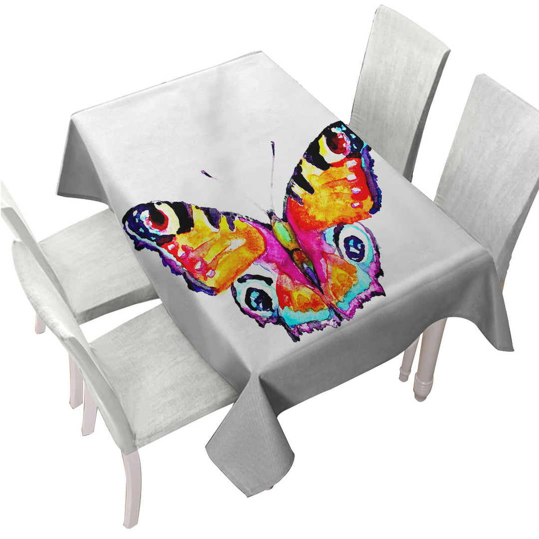 Custom tablecloths with Stunning Art Painting Butterfly