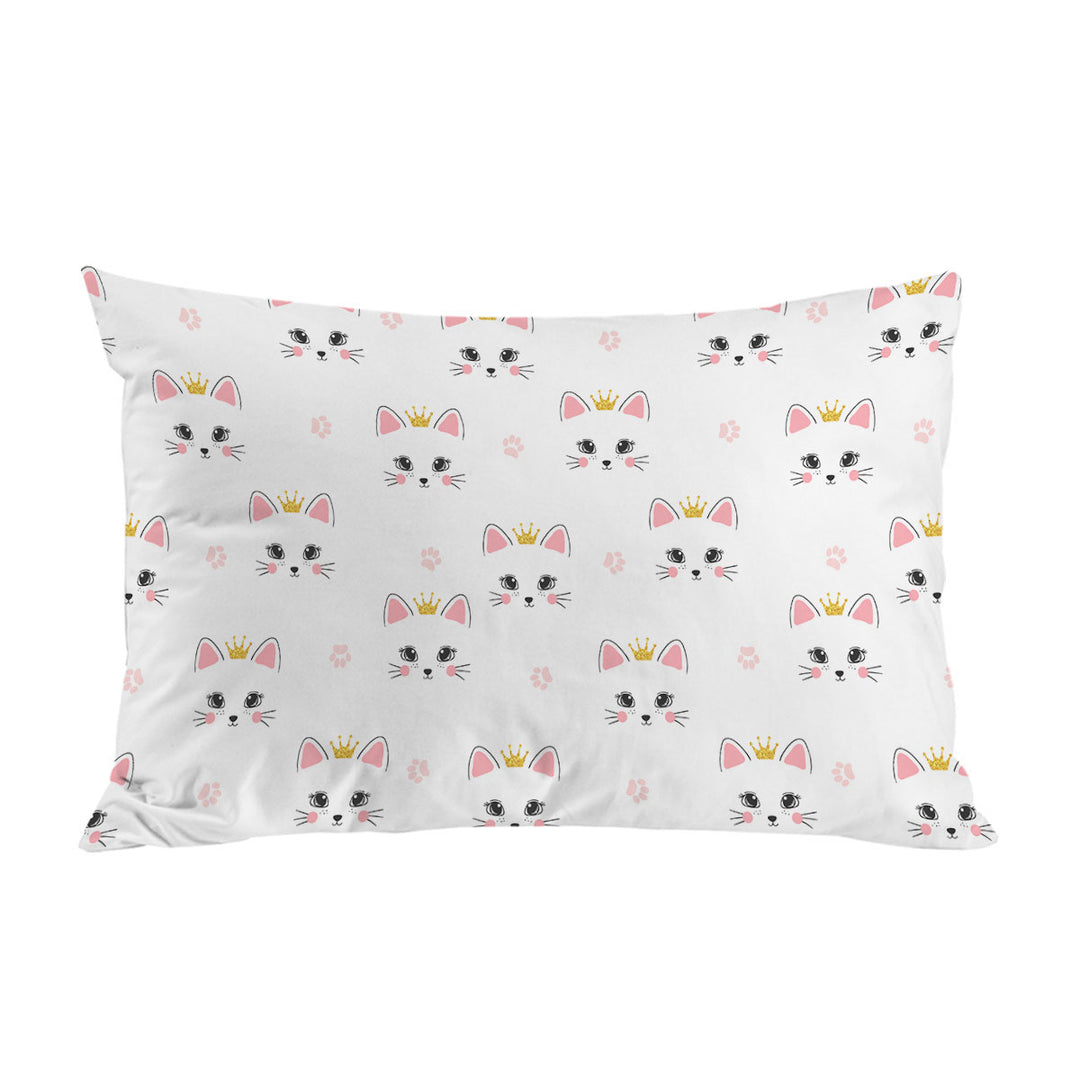 Cute Adorable Cat Princess and Paw Pattern Pillowcases