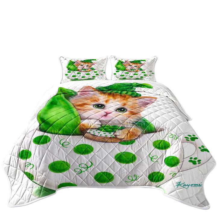 Cute Cat Art Drawings the Peapod Cup Kitten Coverlets