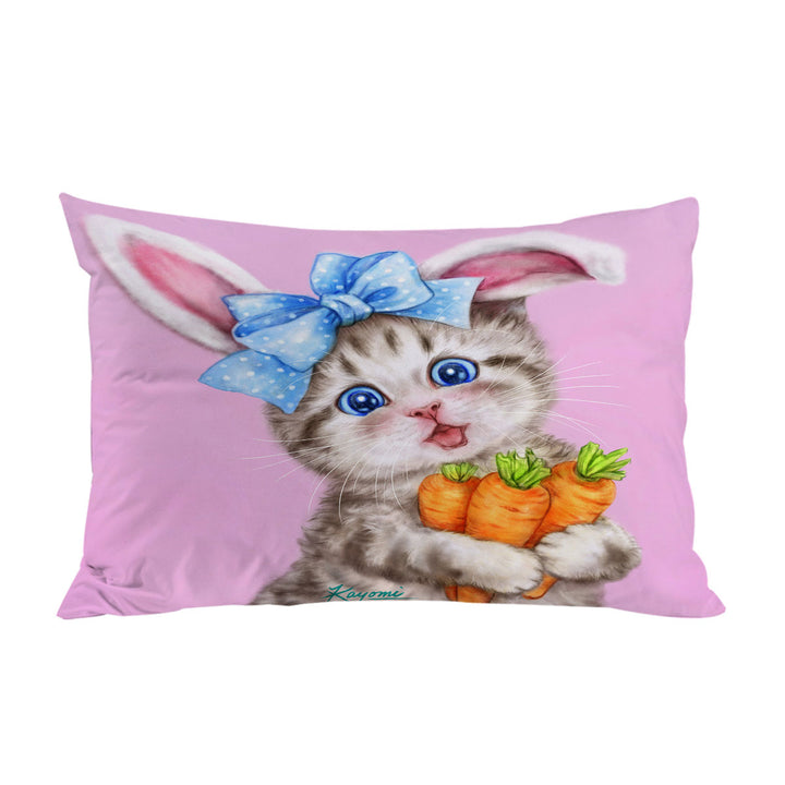 Cute Cat Drawings for Kids the Rabbit Kitten Pillow Cases