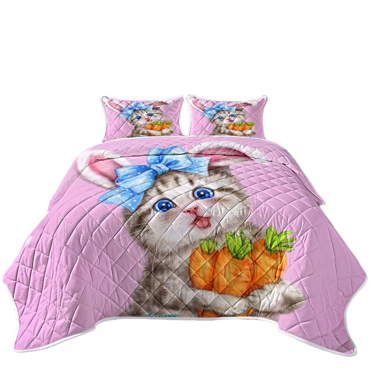 Cute Cat Drawings for Kids the Rabbit Kitten Summer Quilt