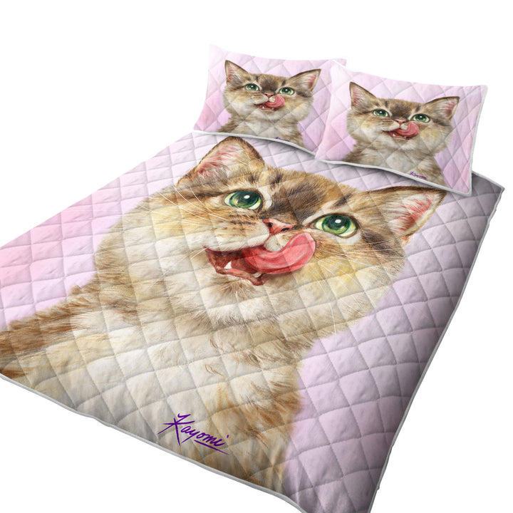 Cute Cats the Hungry Kitten Coverlets