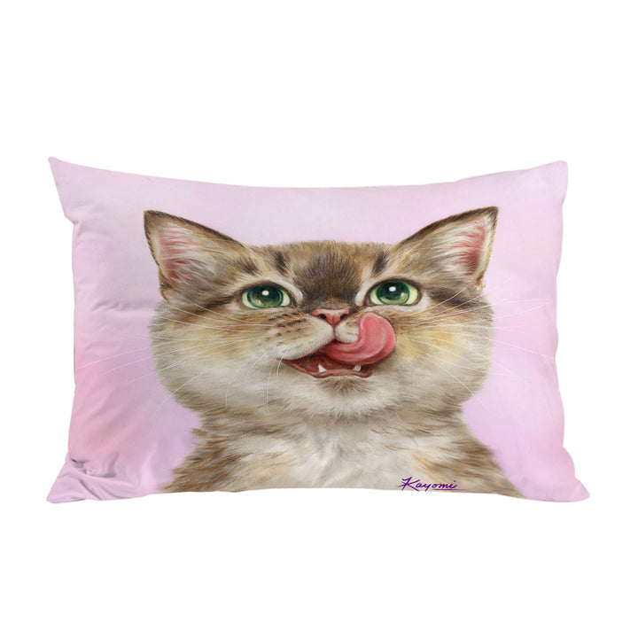 Cute Cats the Hungry Kitten Pillowcase