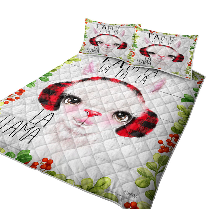 Cute Christmas Fa La La Llama Quilts