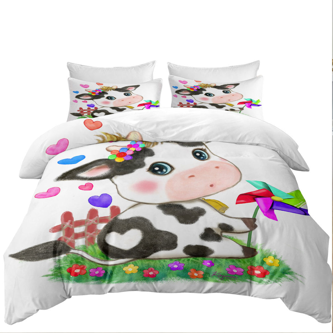 Cute Drawings for Kids Little Moo Heart Cow Donna Covers