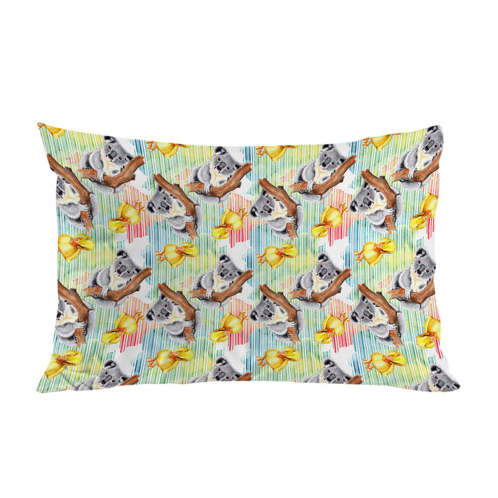 Cute Duck and Koala Pattern Pillowcase