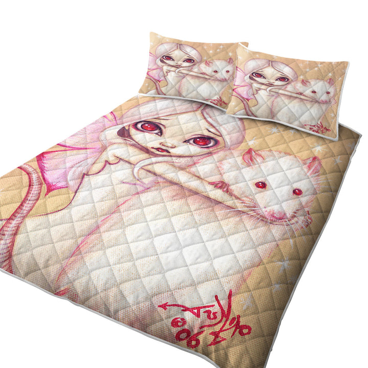 Cute Fairy and Beautiful Rat King Size Quilt Sets