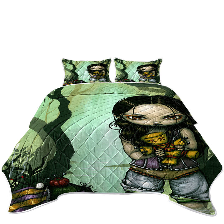 Cute Goth Girl and Voodoo In The Bayou Quilts