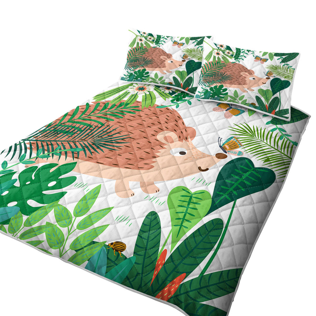 Cute Hedgehog for Kids Quilts