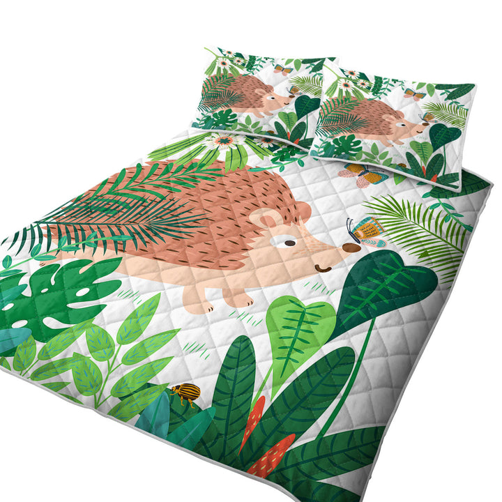 Cute Hedgehog for Kids Quilts