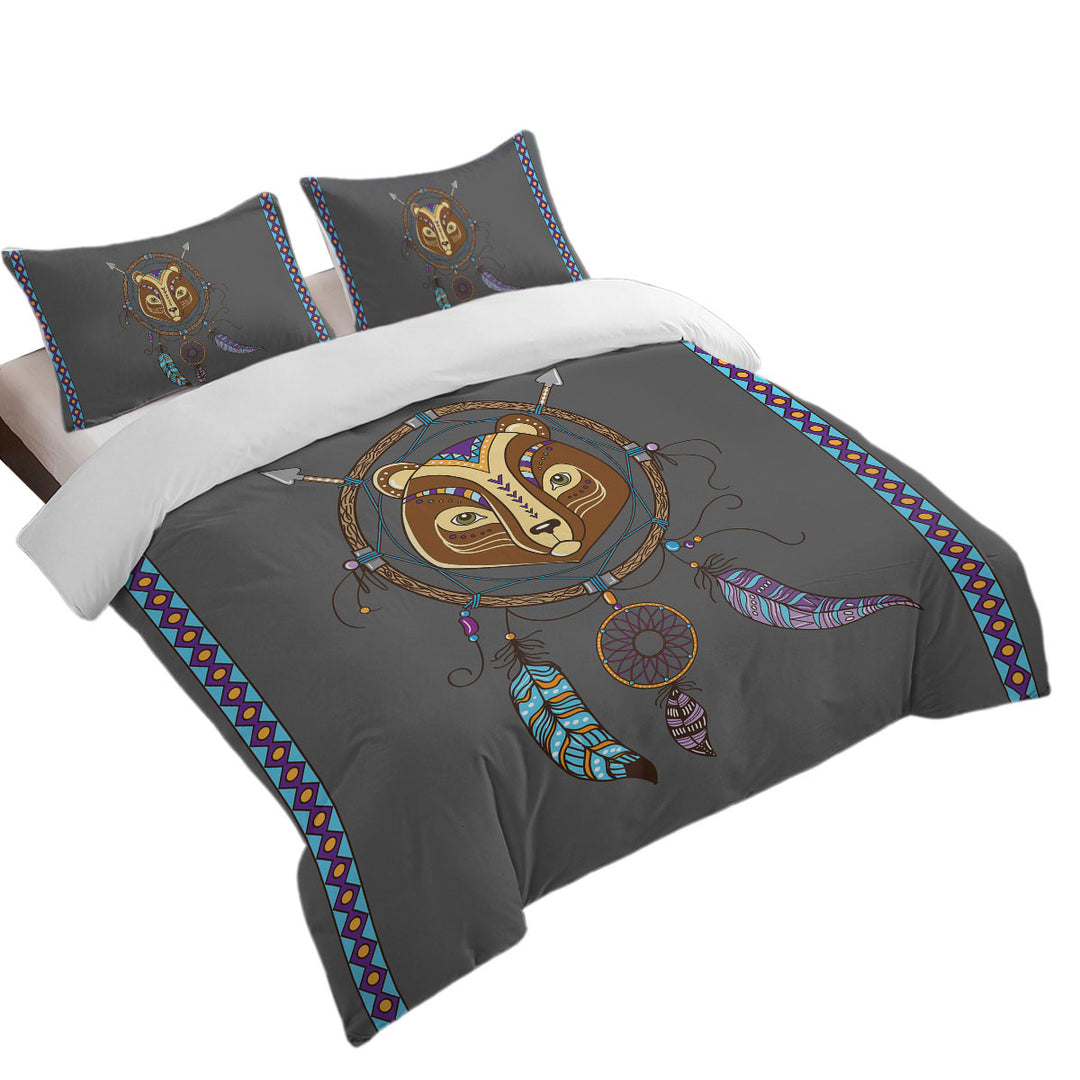 Cute Native Bear Dream Catcher for Kids Coverlets