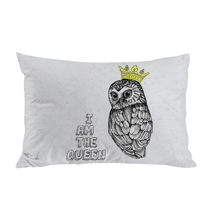 Cute Queen Owl Drawing Pillow Cases