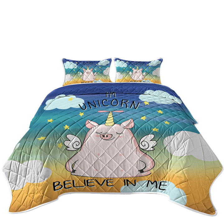 Cute Unicorn Piggy Quilts