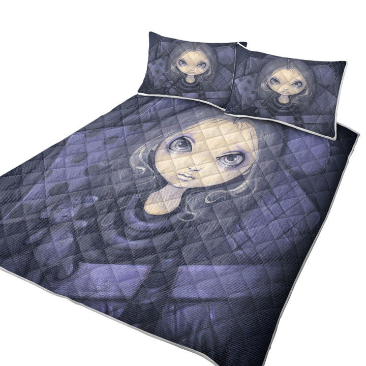 Cute Wake Up Girl Cannot Sleep King Size Bedspreads
