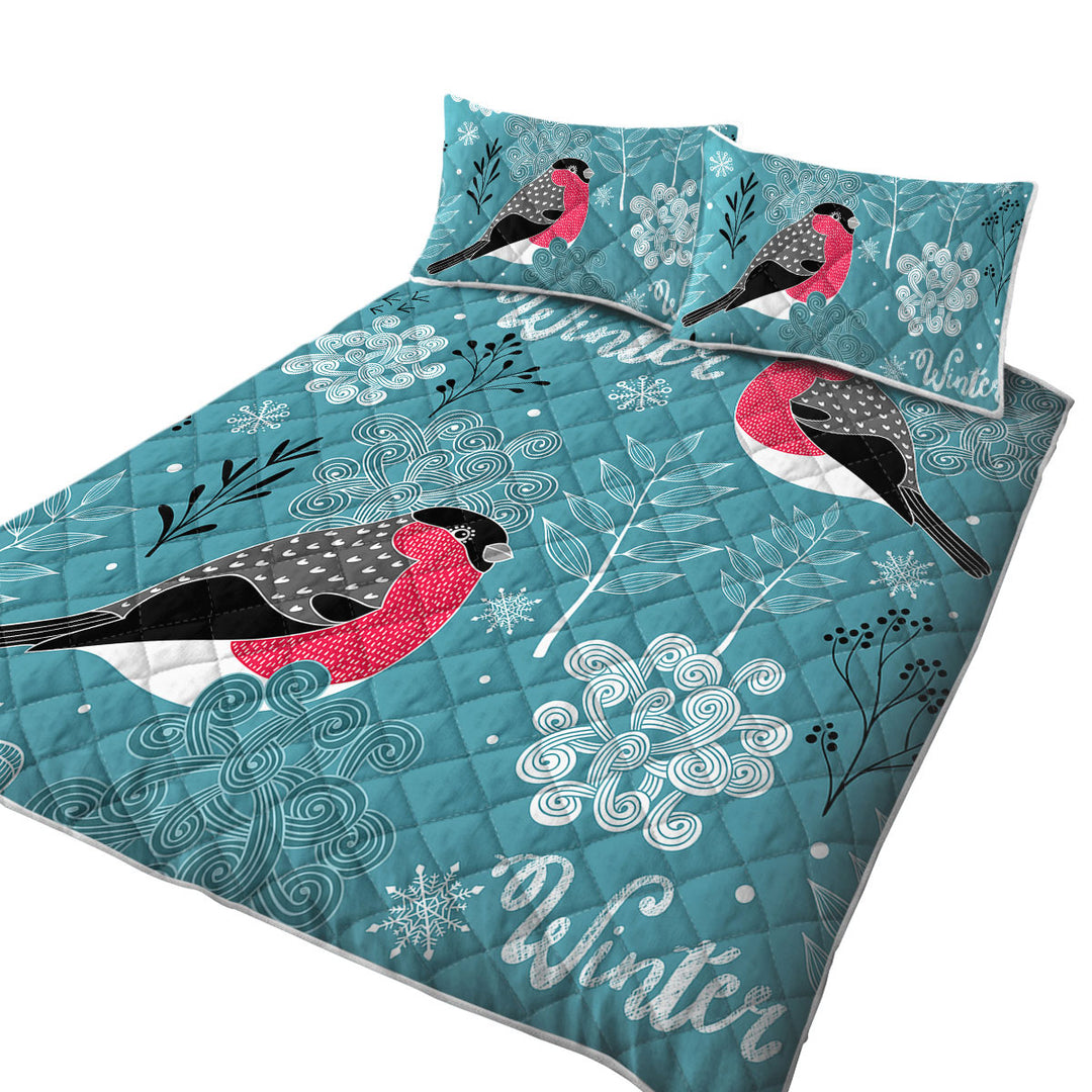 Cute Winter Birds Quilts