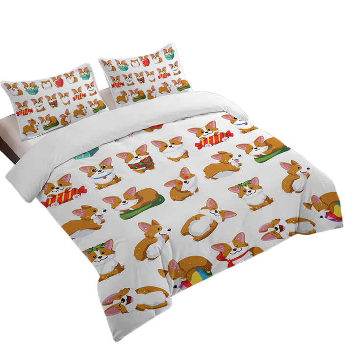 Cute and Funny Poses Dog Puppy Coverlet