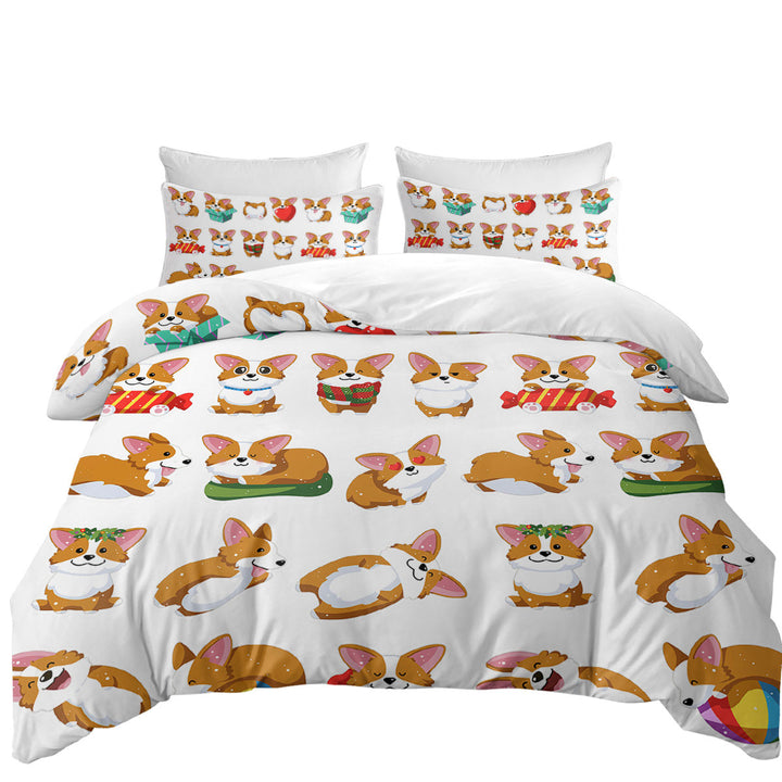 Cute and Funny Poses Dog Puppy Coverlets