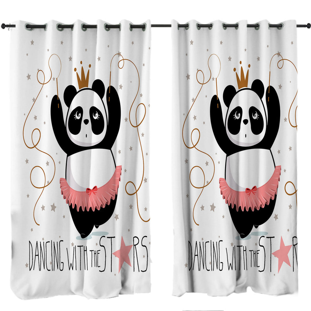 Dancing Panda Curtain