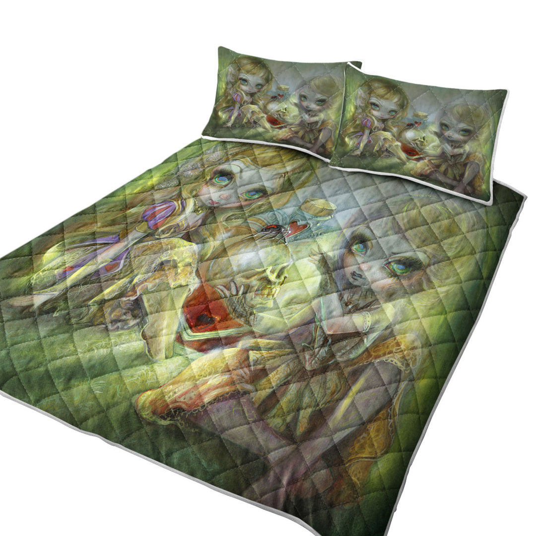 Dark Art Arsenic and Old Lace Women King Size Quilt