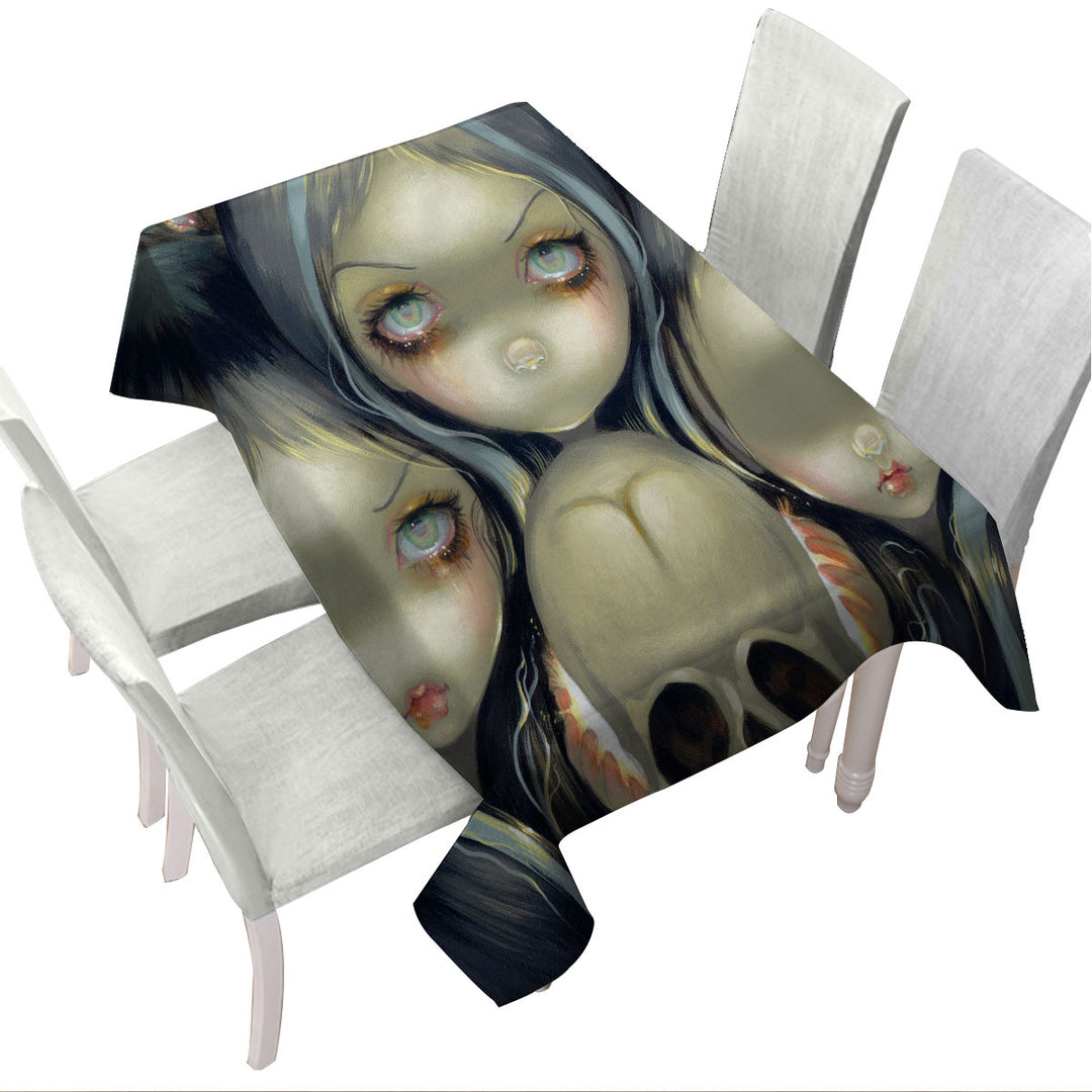 Dark Art Senseless Prophecy Missing a Key Sense Tablecloths