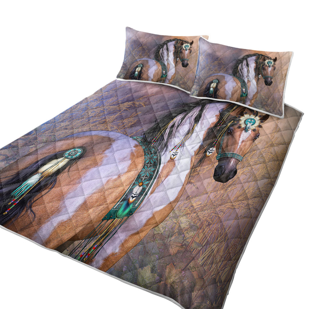 Daughter of the Wind Native American Girl Horse Quilts