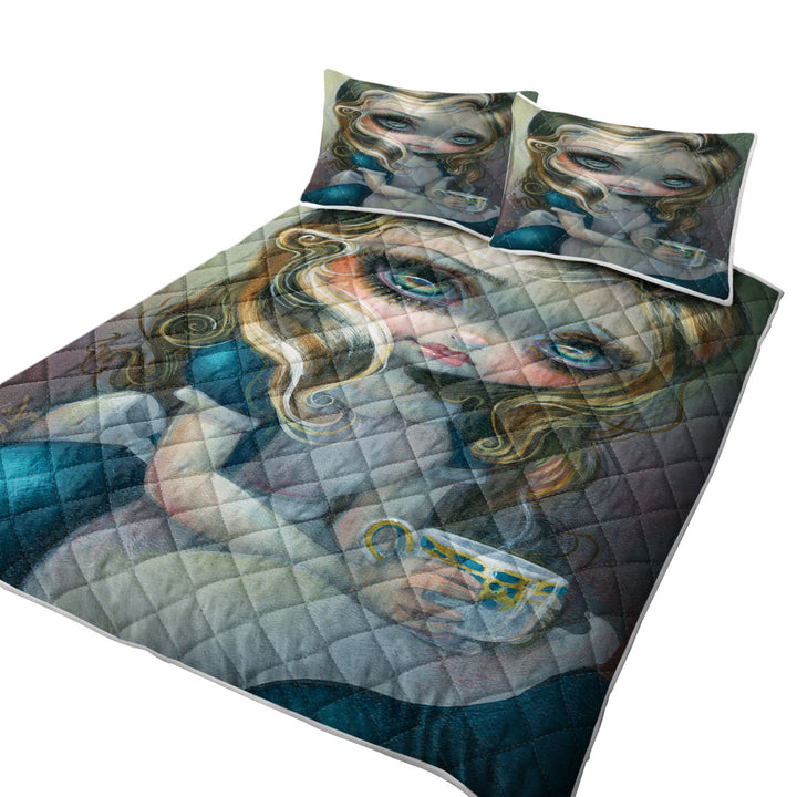 Daybed Covers Sets with Alice_s Advice Tea Cup Alice