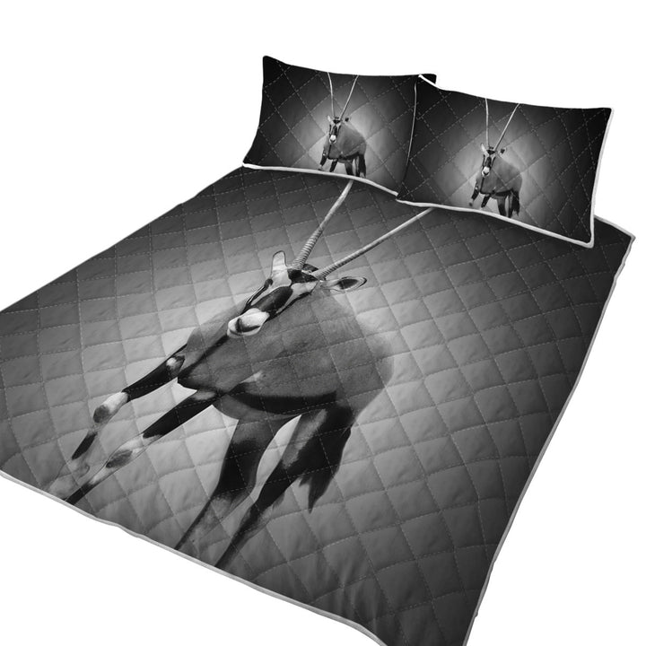 Daybed Covers Sets with Black and White Wild Antelope