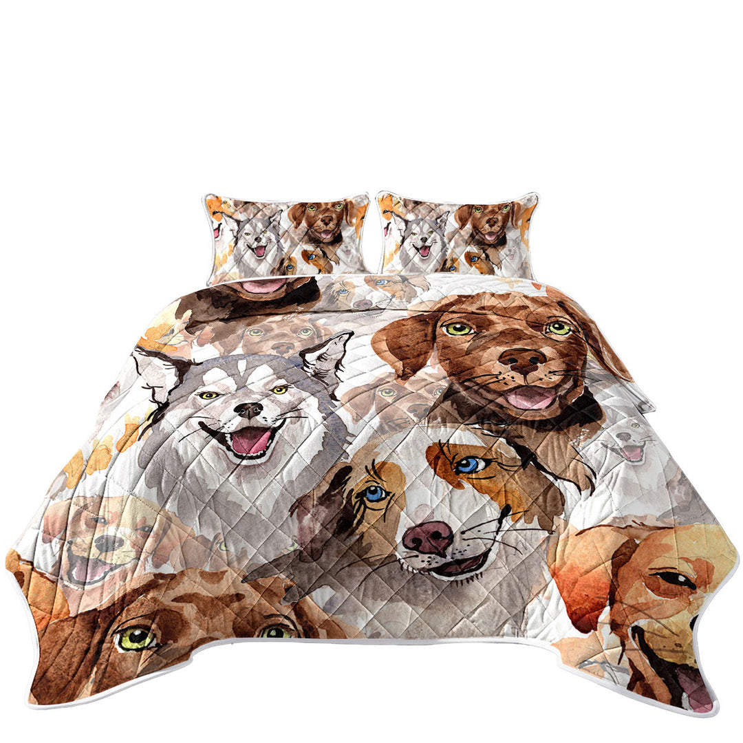 Daybed Covers Sets with Lovely Dogs