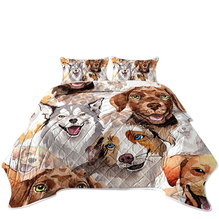 Daybed Covers Sets with Lovely Dogs