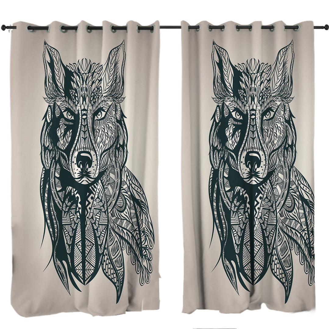 Deep Wolf Curtains for Bedroom