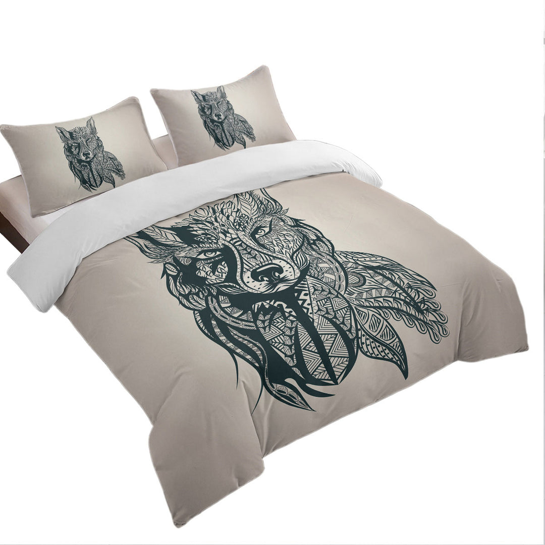 Deep Wolf Duvet Cover