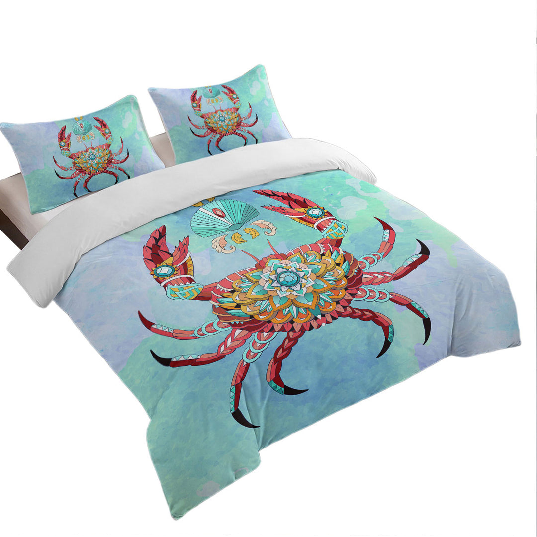 Diamond Crab Comforter Cover